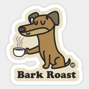 bark roast dog Sticker
